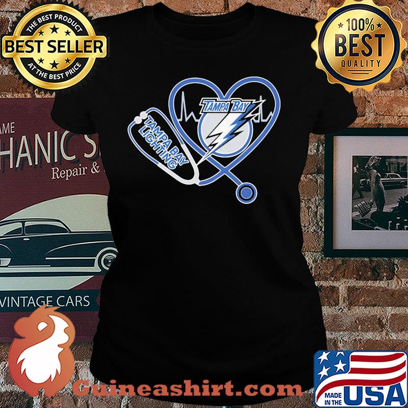 Tampa bay lightning stethoscope heart s Ladies tee