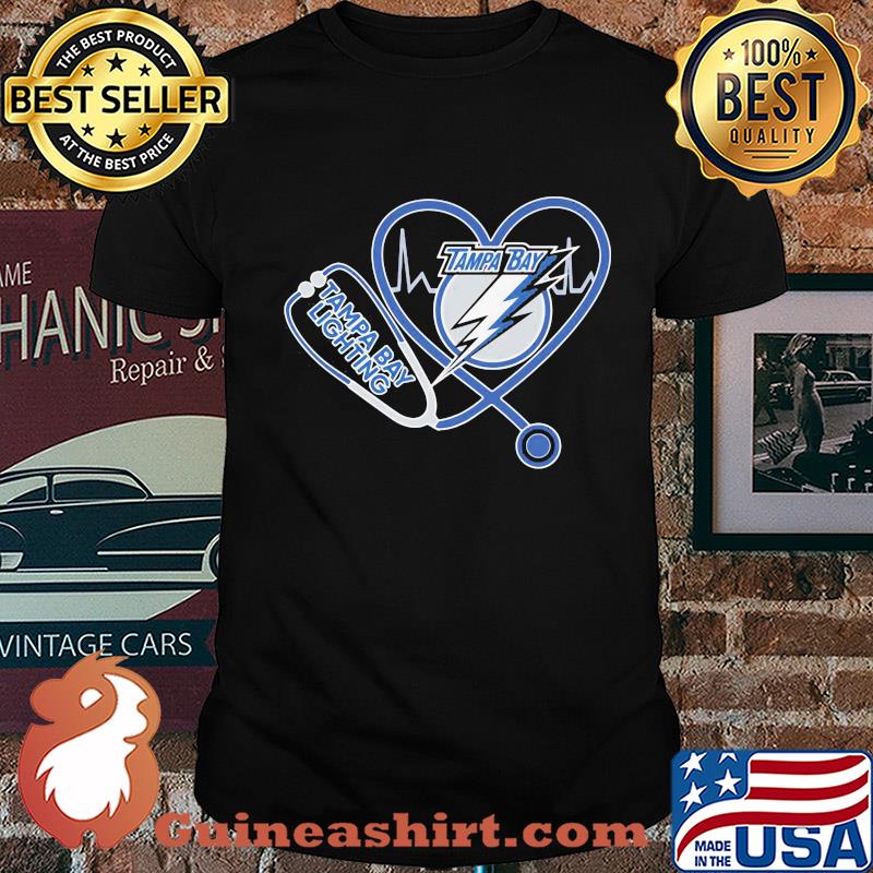 Tampa bay lightning stethoscope heart shirt