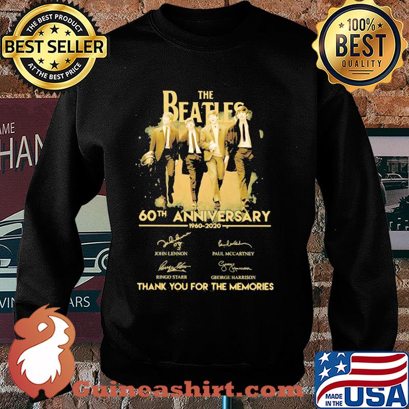 The beatles 60th anniversary thank you for the memories signatures s Sweater