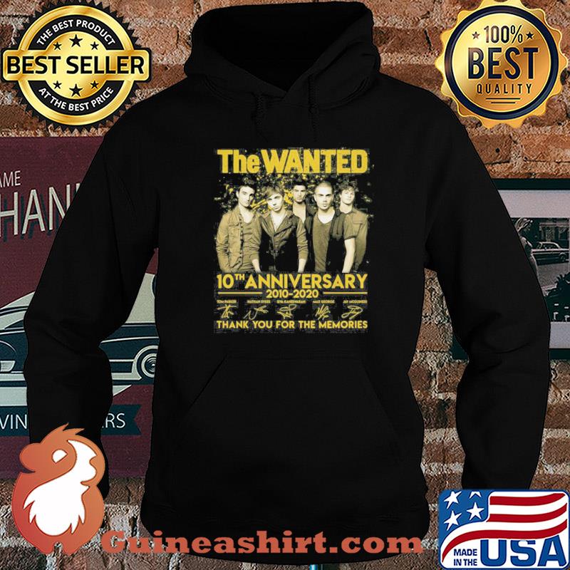 The Wanted 10th anniversary 2010-2020 thank you for the memories signature s Hoodie