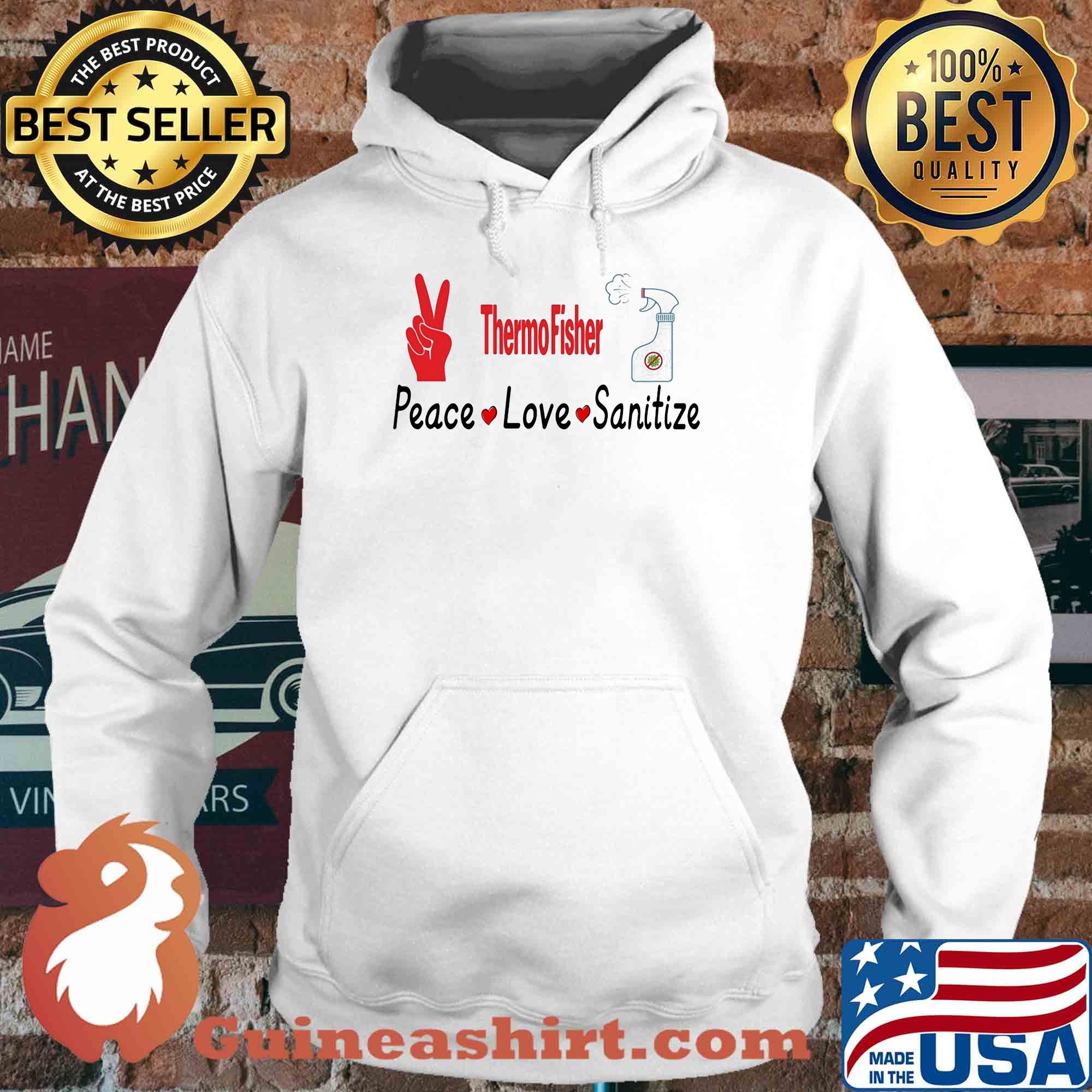 Thermofisher peace love sanitize covid-19 s Hoodie
