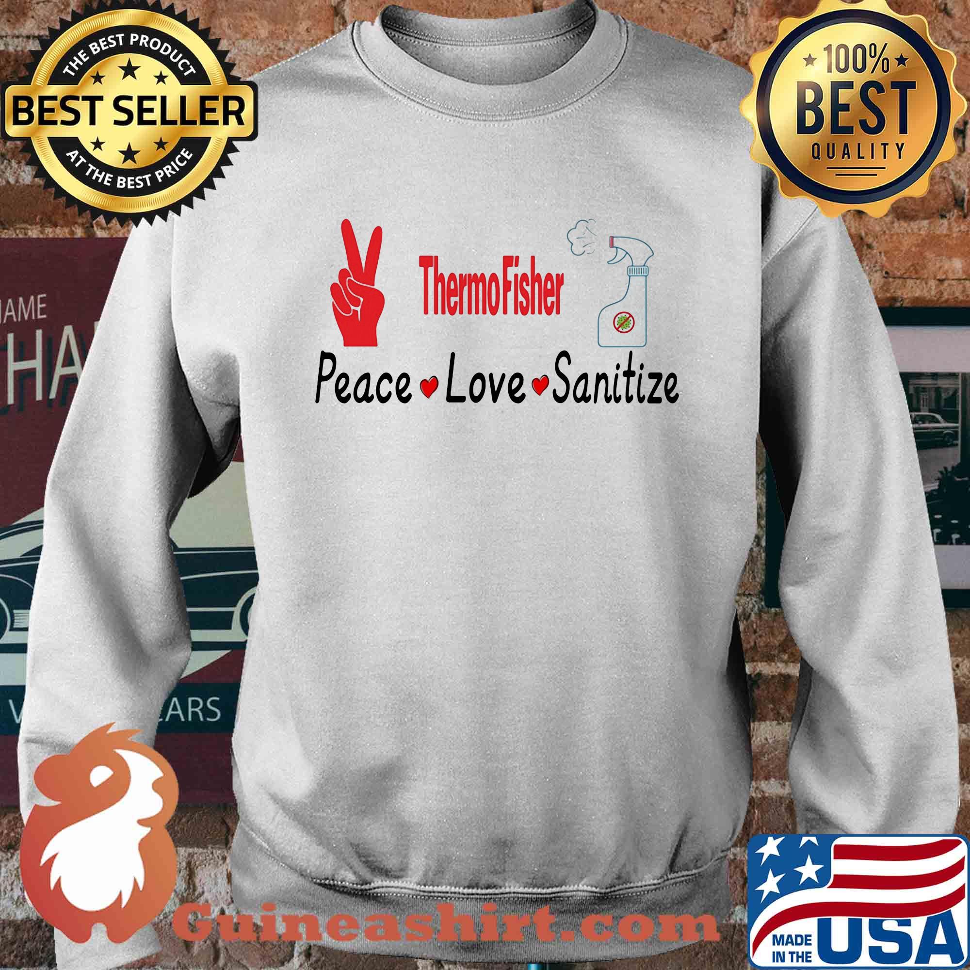 Thermofisher peace love sanitize covid-19 s Sweater