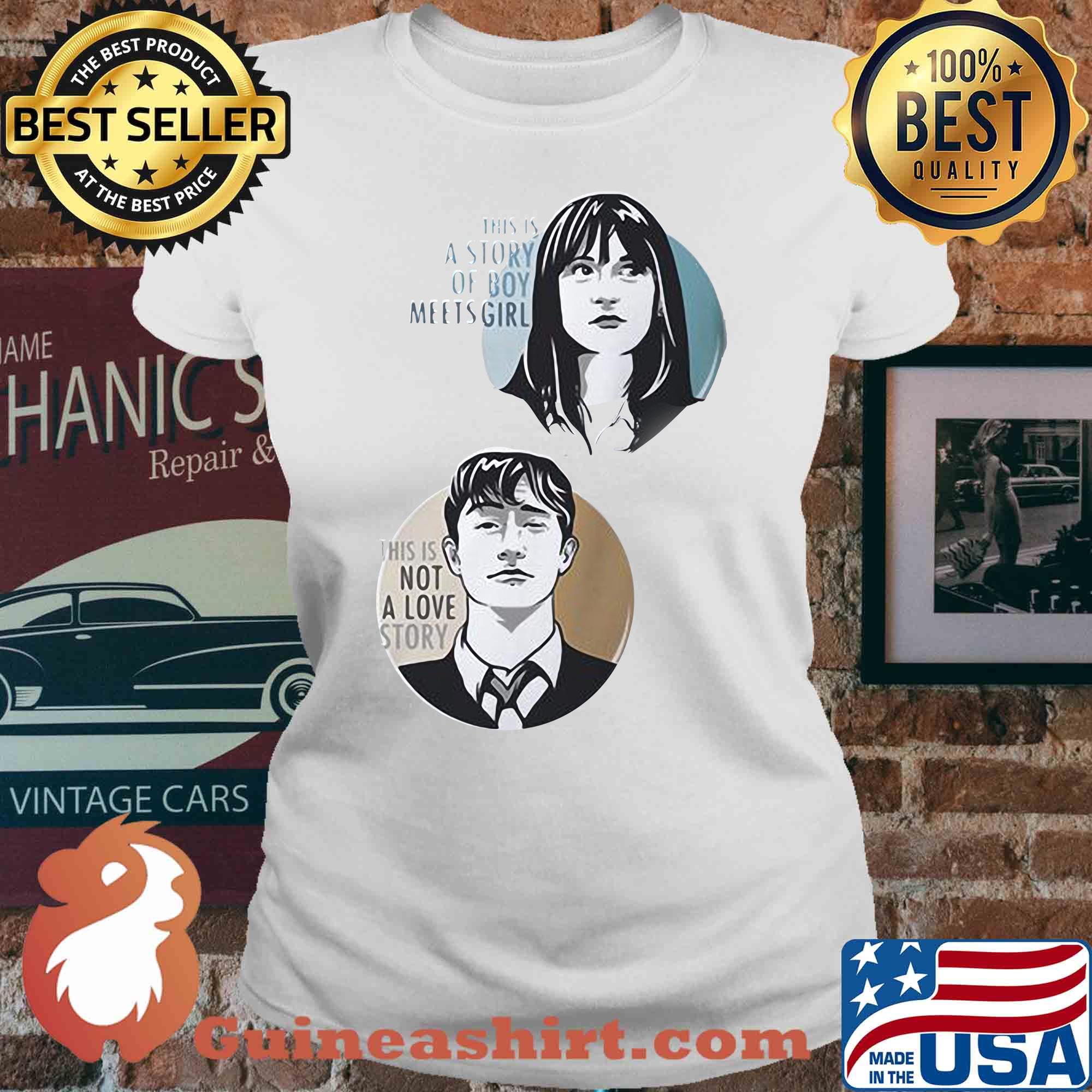 This is a story of boy meets girl this is not a love story s V-neck