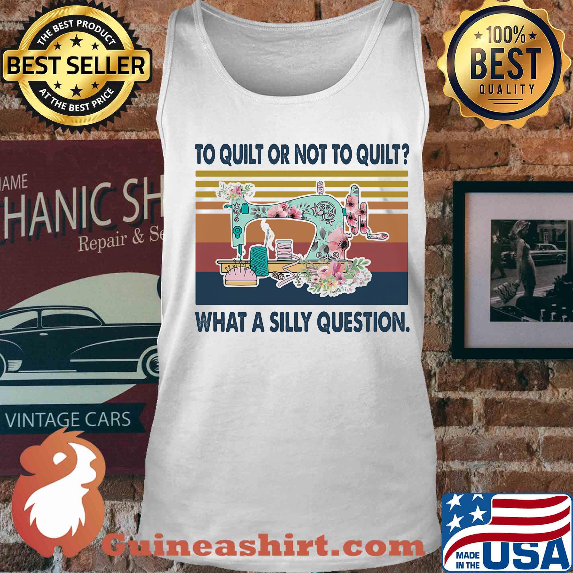 To quilt or not quilt what a silly question vintage s Tank top