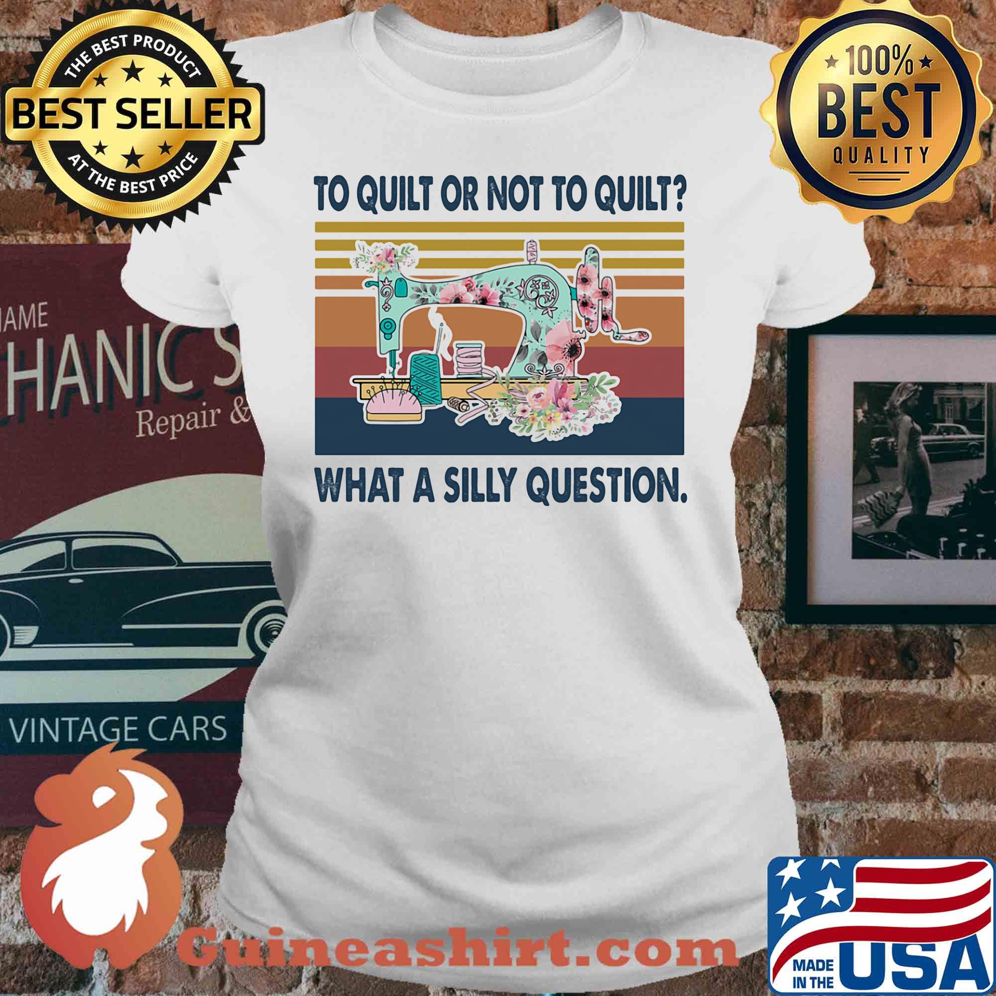 To quilt or not quilt what a silly question vintage s V-neck