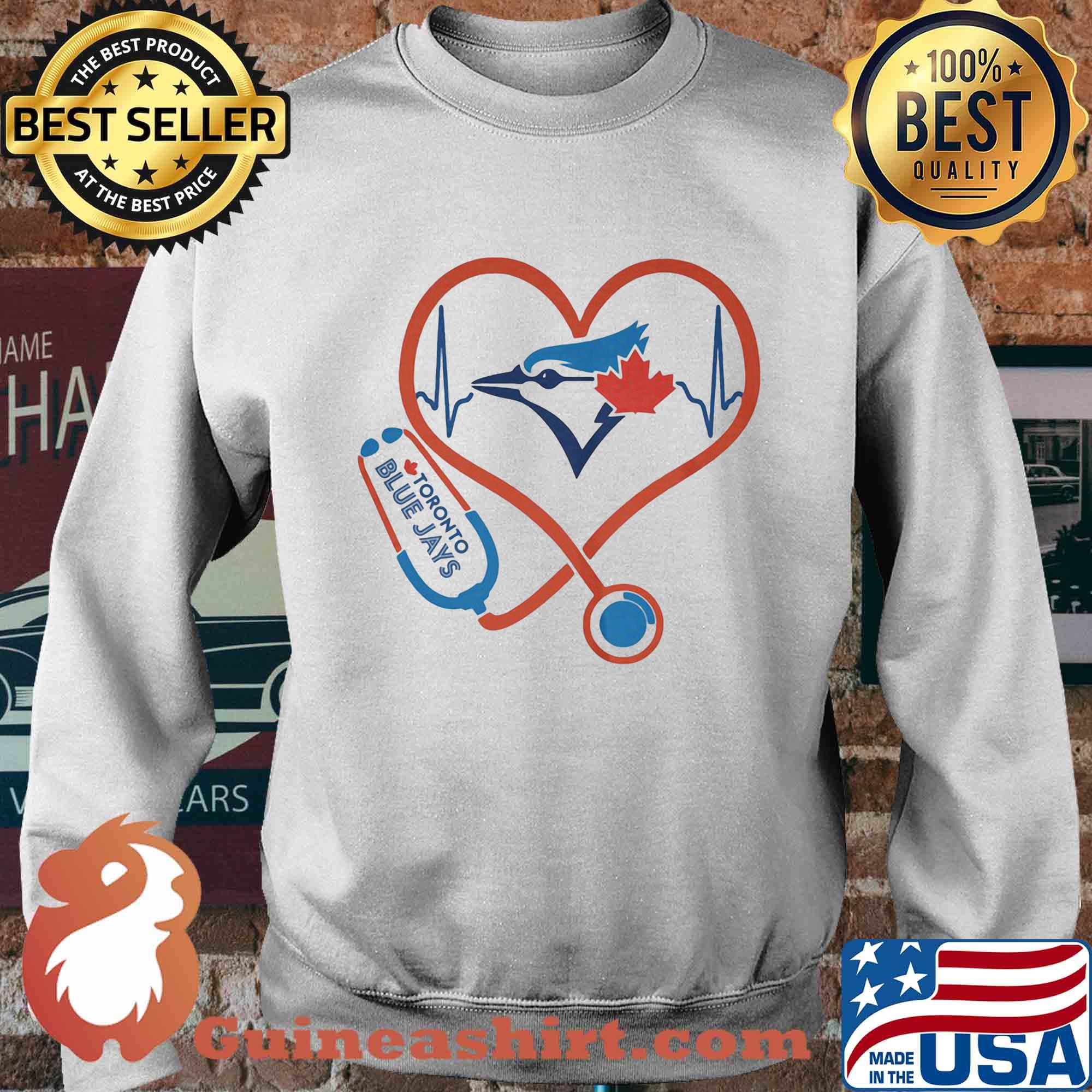 Toronto blue jays baseball stethoscope heart s Sweater
