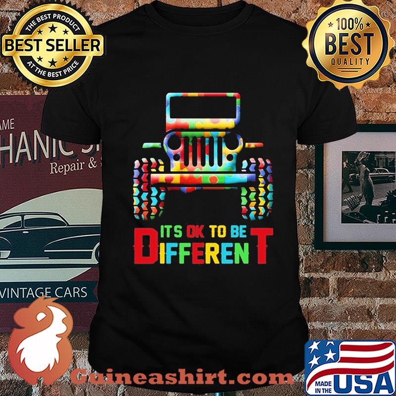 Truck it's ok to be different autism awareness shirt