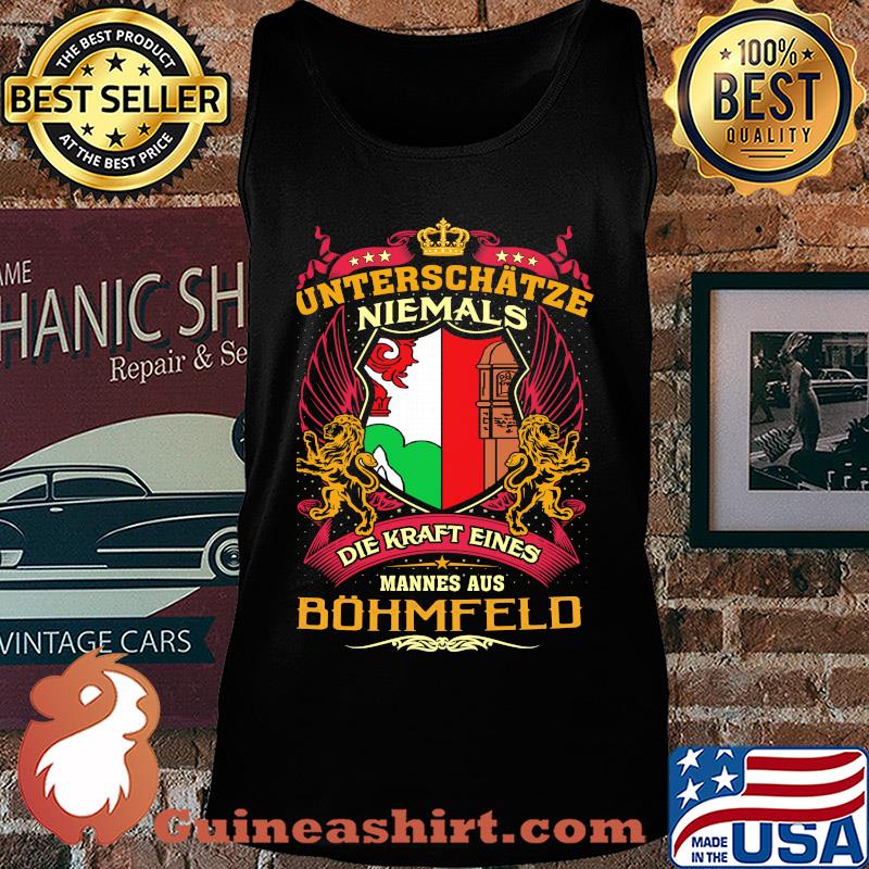 Unterschätze niemals die kraft eines mannes aus böhmfeld s Tank top