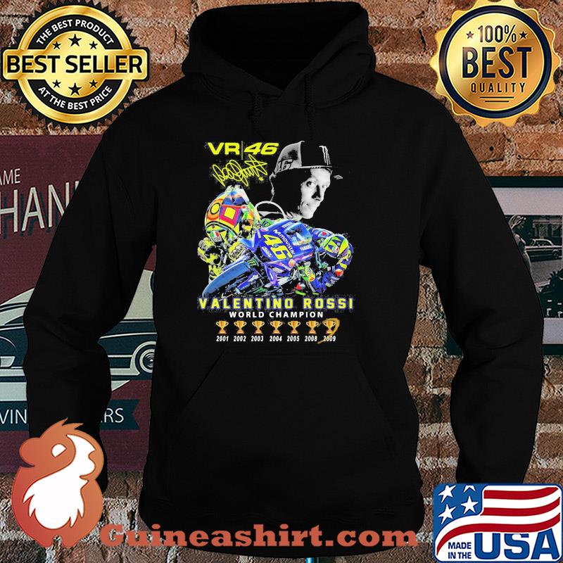 Vr46 valentino rossi world champion 7 cup signature s Hoodie