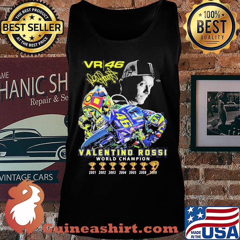 Vr46 valentino rossi world champion 7 cup signature s Tank top