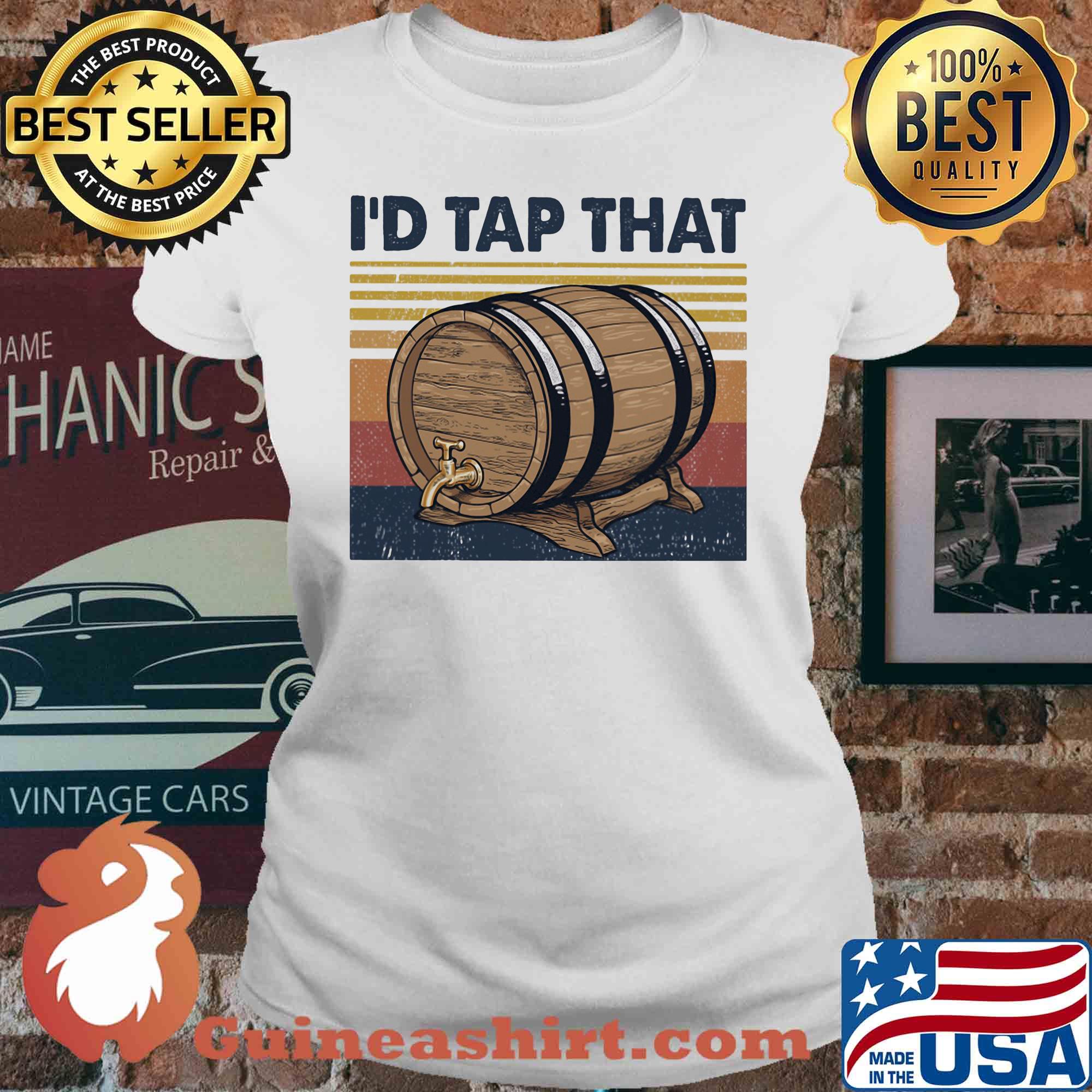 Wine I'd tap that vintage s V-neck