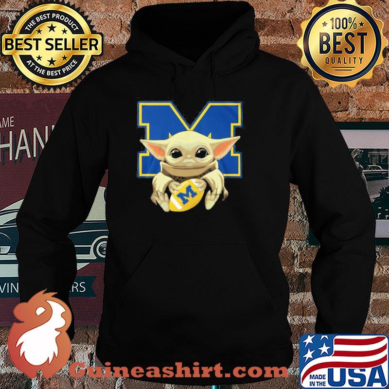 Yoda Baby hug Wolverines s Hoodie