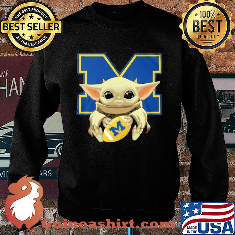 Yoda Baby hug Wolverines s Sweater