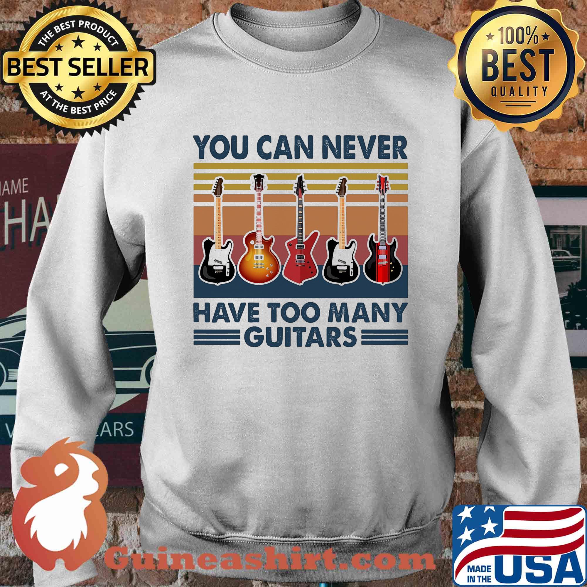 You can never have too many guitars vintage s Sweater