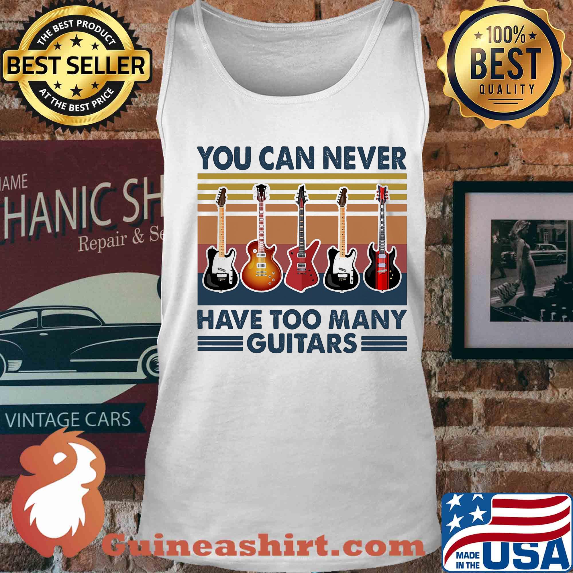You can never have too many guitars vintage s Tank top
