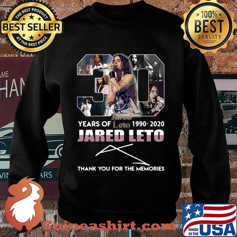 30 years of 1990 2020 jared leto thank you for the memories signature s Sweater