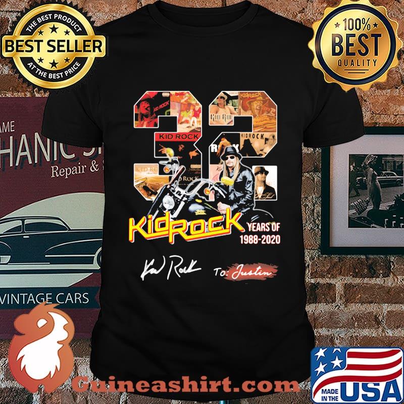 32 years of 1988 2020 kid rock signature shirt