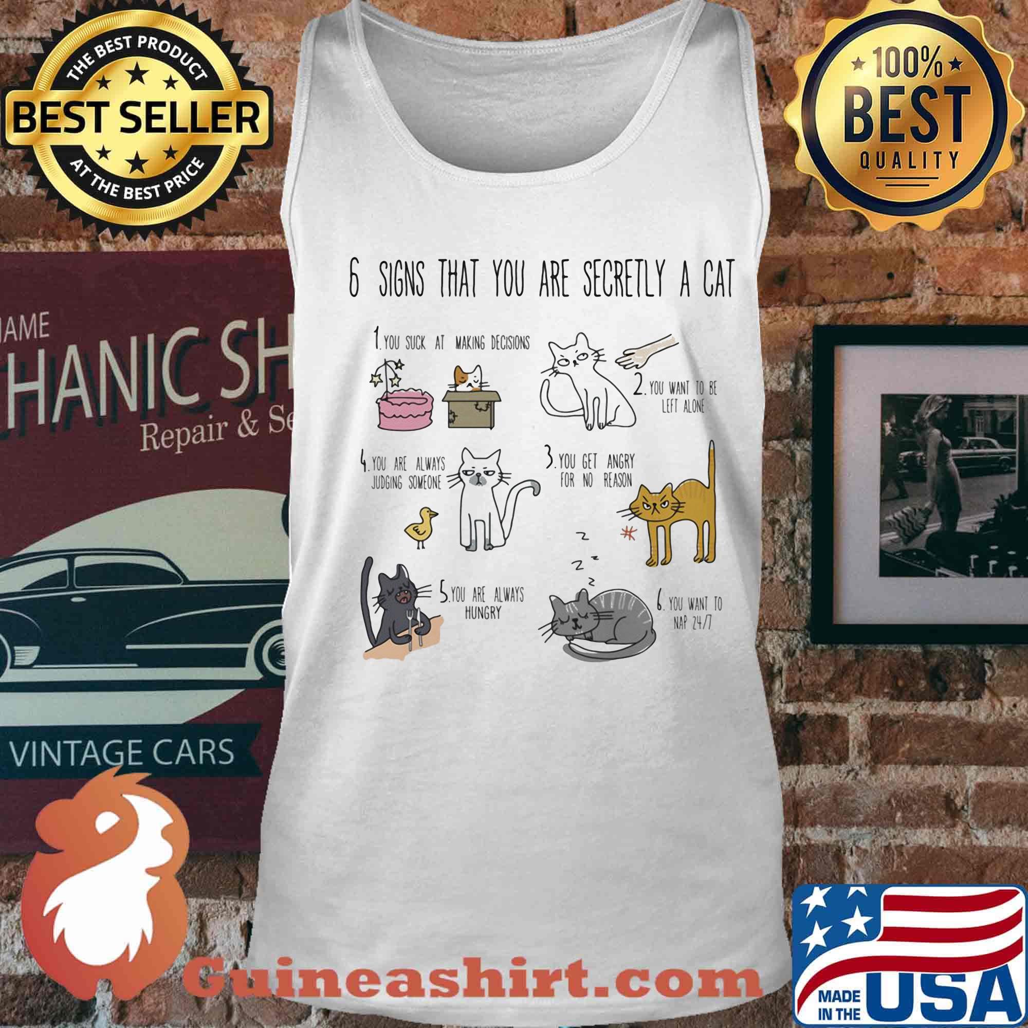 6 signs that you are secretly a cat s Tank top