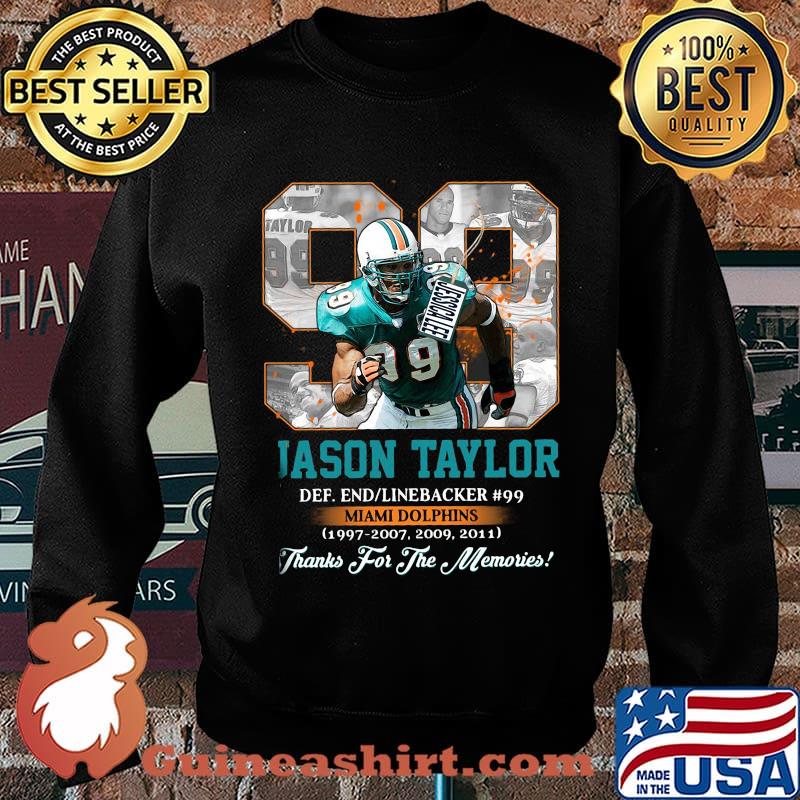 99 jason taylor miami dolphins football legends thank you for the memories s Sweater