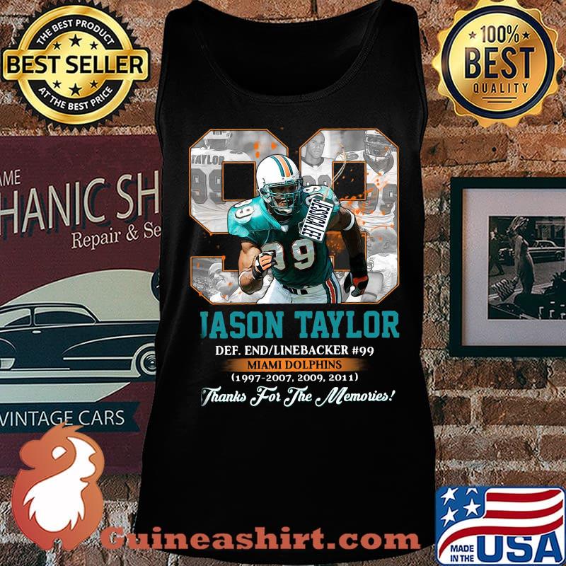 99 jason taylor miami dolphins football legends thank you for the memories s Tank top