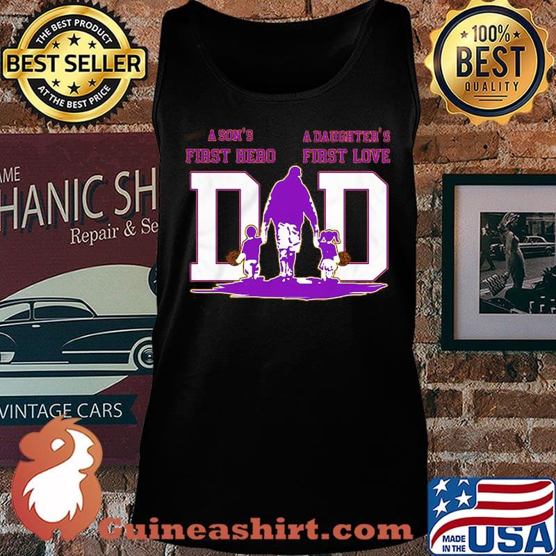 A son's first hero a daughter's first love dad los angeles lakers happy father's day s Tank top
