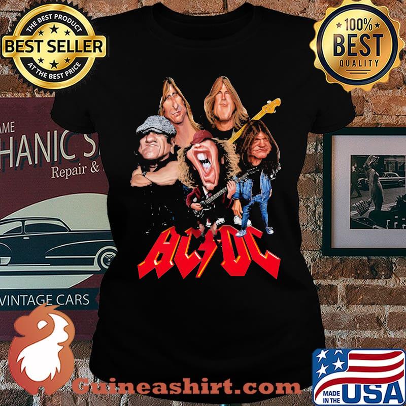 Acdc band members cartoon shirt
