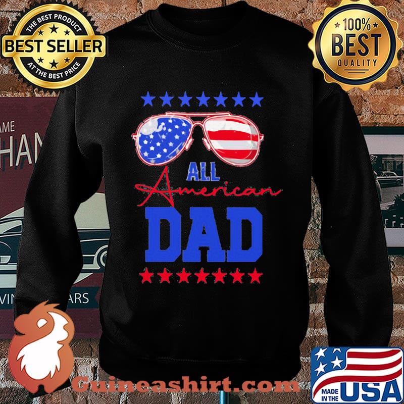 All American Dad Glasses Father's Day Independence Day Shirt Sweater