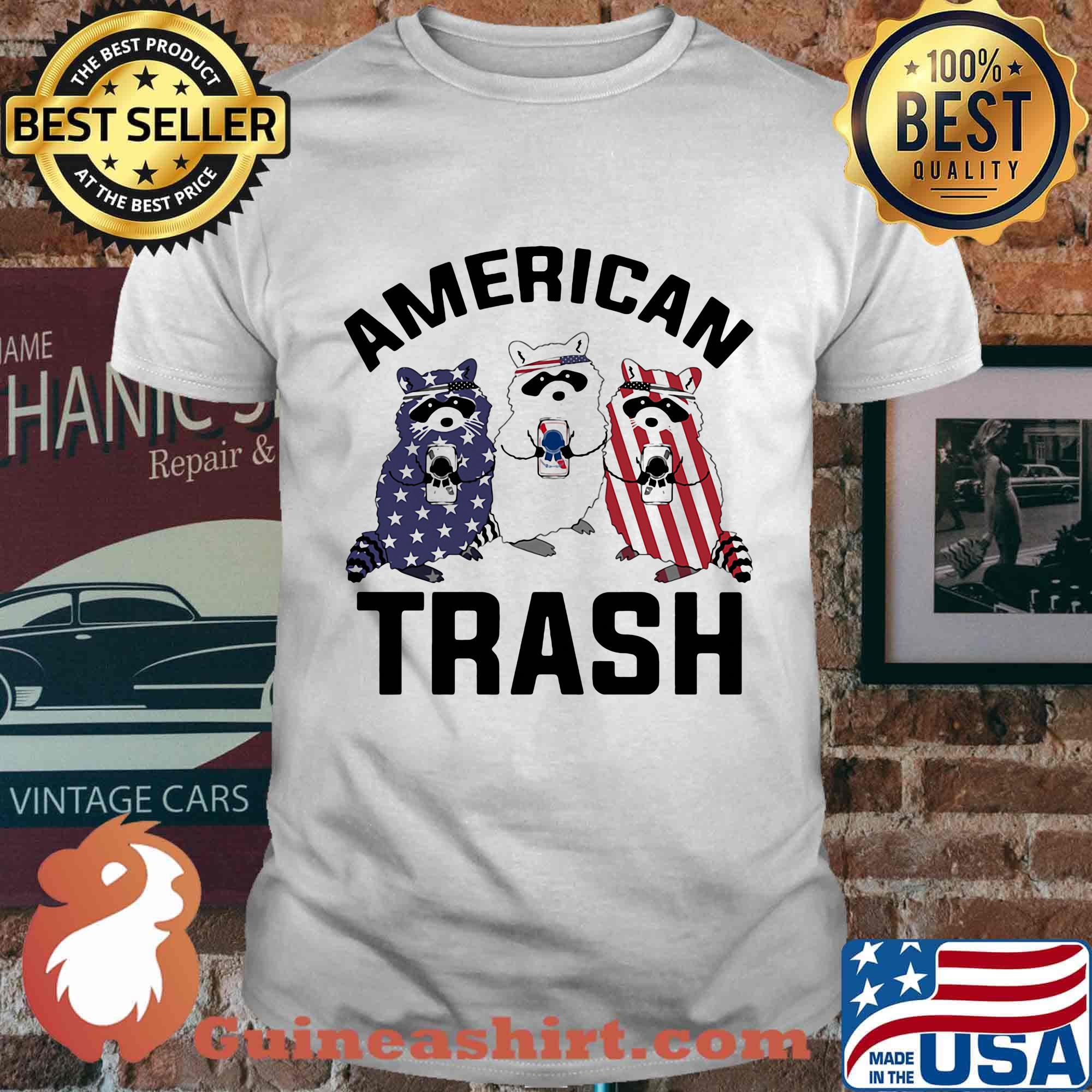 American Trash Racoon Independence Day Shirt