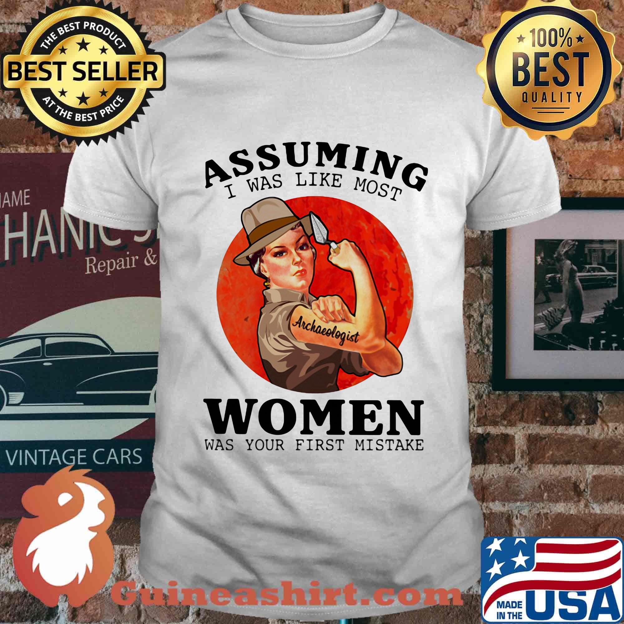Assuming Women Was Your First Mistake Sunset Shirt