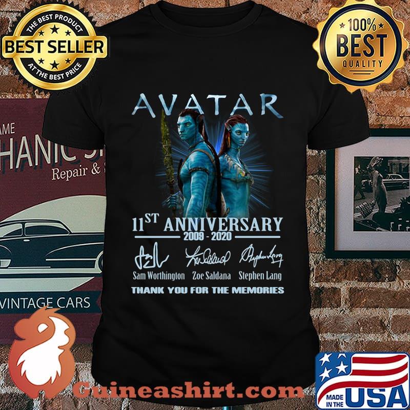Avatar 11st anniversary 2009 2020 thank you for the memories signatures shirt