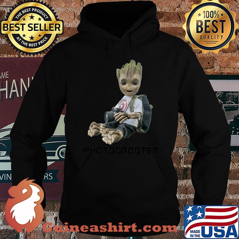 Baby groot photography captain america s Hoodie