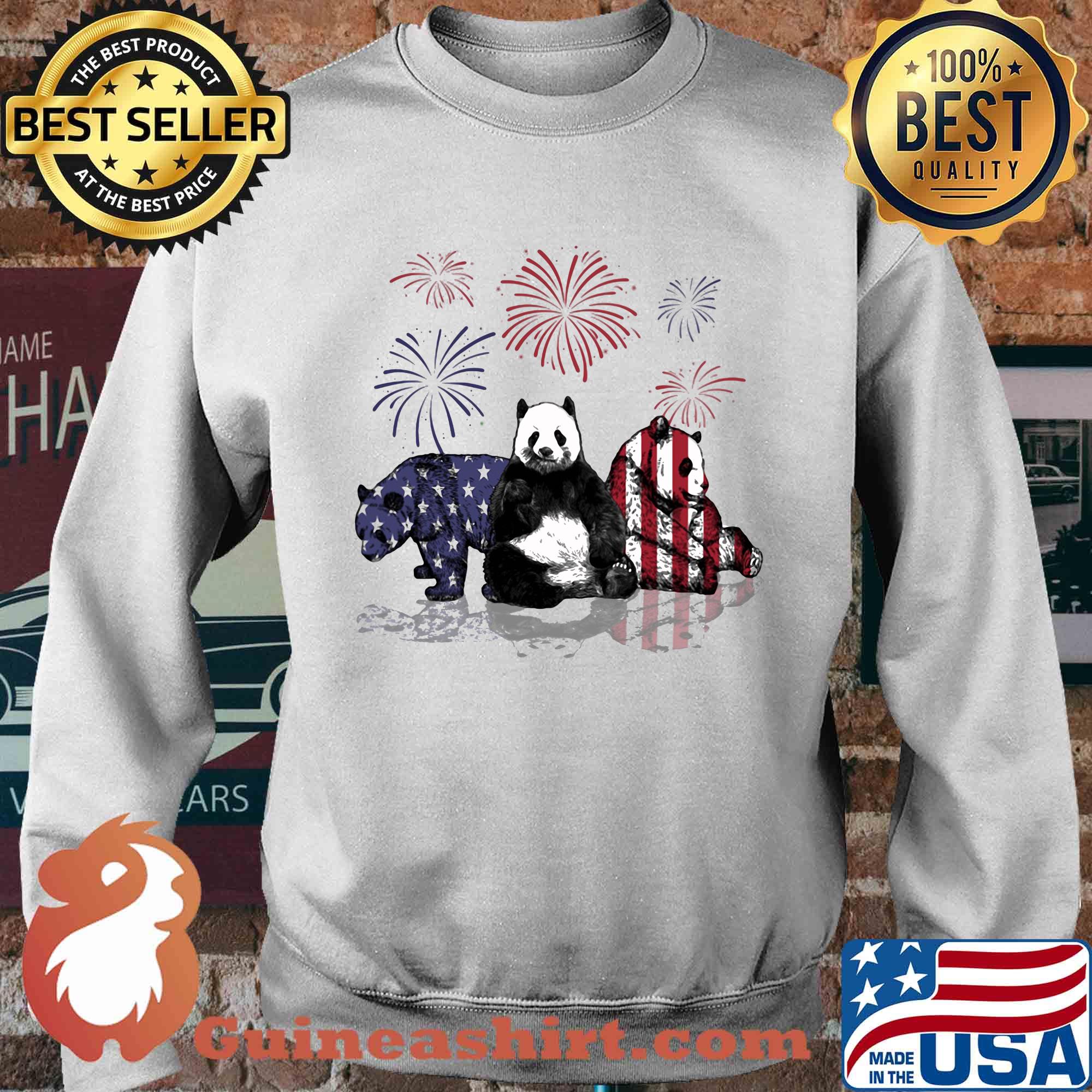 Bear firework american flag independence day s Sweater