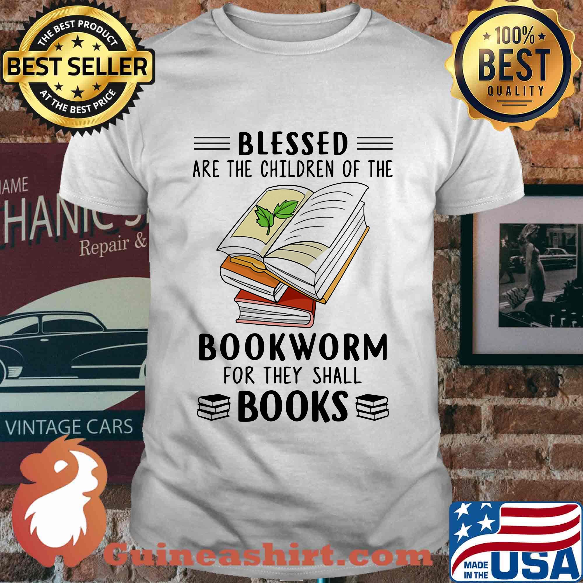 Blessed Are The Children Of The Bookworm For They Shall Boos Shirt