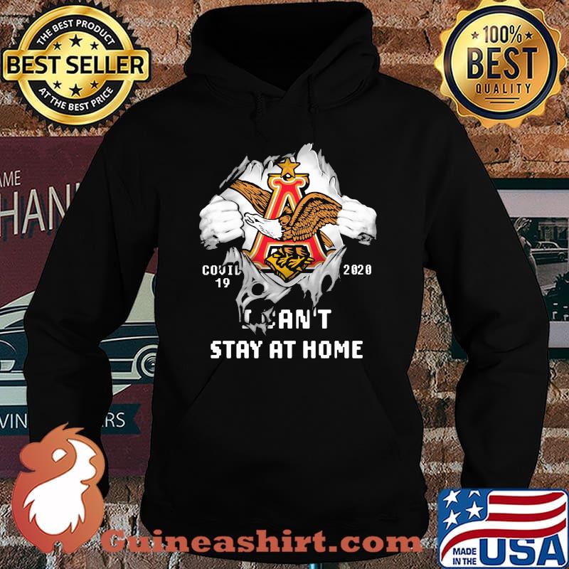 Blood insides anheuser-busch logo covid-19 2020 i can't stay at home s Hoodie