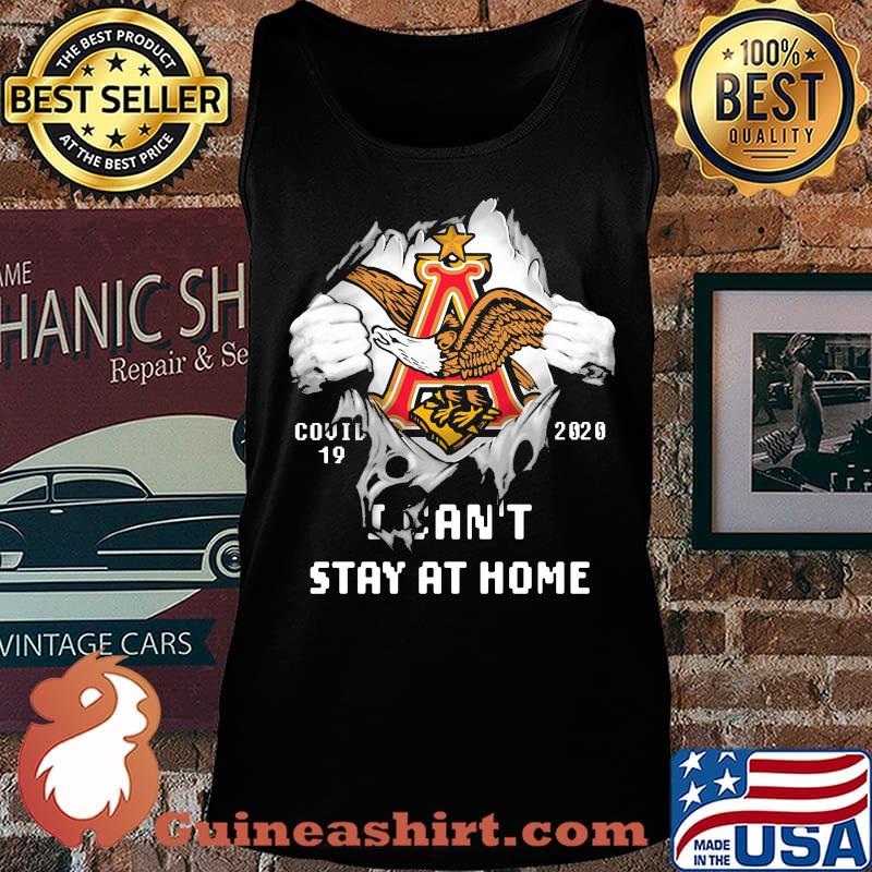 Blood insides anheuser-busch logo covid-19 2020 i can't stay at home s Tank top