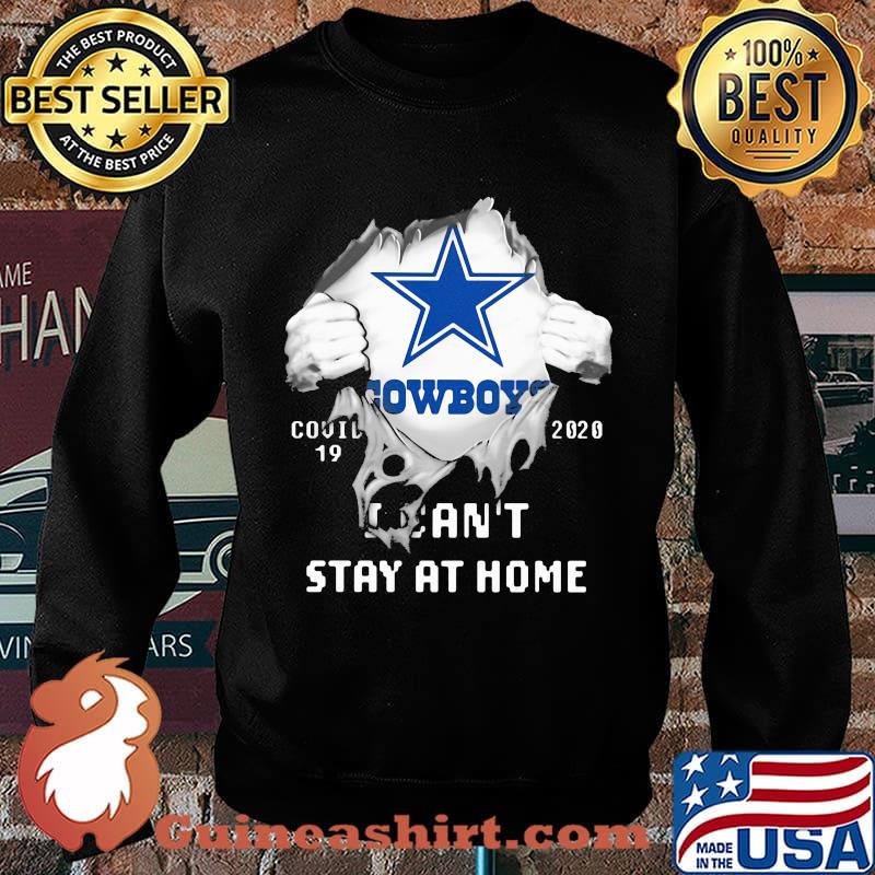 Blood insides dallas cowboys covid-19 2020 i can't stay at home s Sweater
