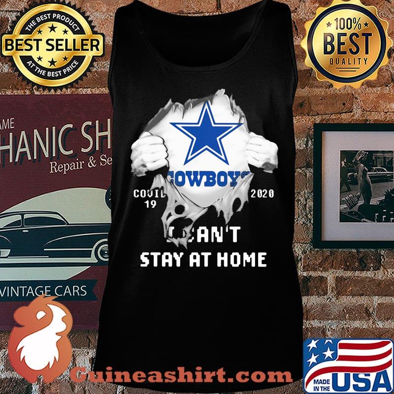 Blood insides dallas cowboys covid-19 2020 i can't stay at home s Tank top