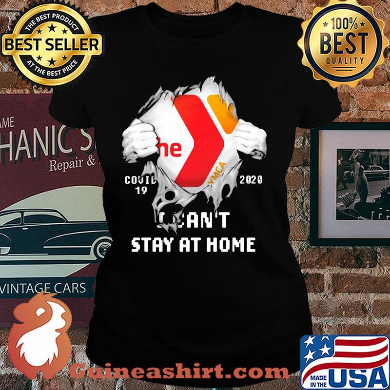 Blood insides guide to the YMCA covid-19 2020 I can't stay at home s Ladies tee