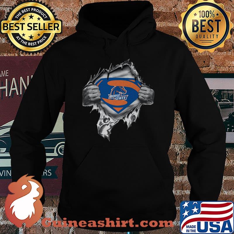 Blood insides superman boise state broncos s Hoodie