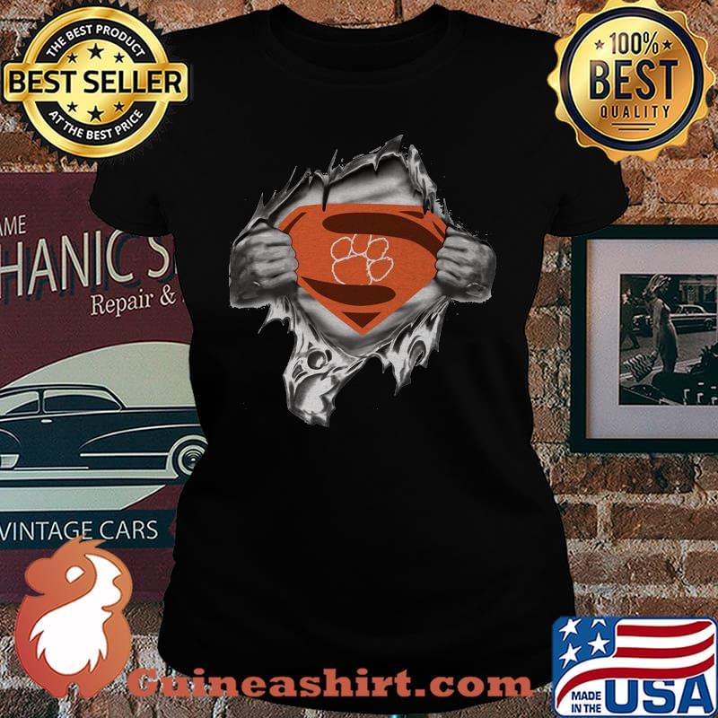 Blood insides superman clemson tigers s Laides