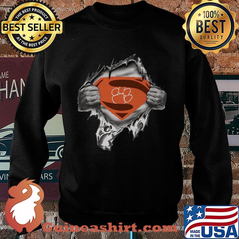 Blood insides superman clemson tigers s Sweater