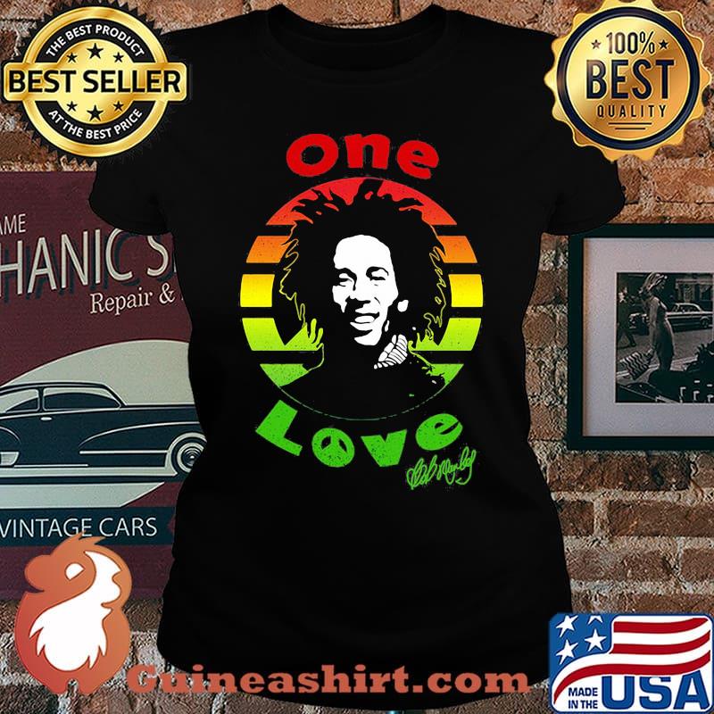 Bob marley one love signature juneteenth black lives matter vintage retro s Laides