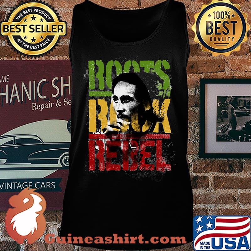Bob marley roots rock rebel juneteenth black lives matter s Tank top