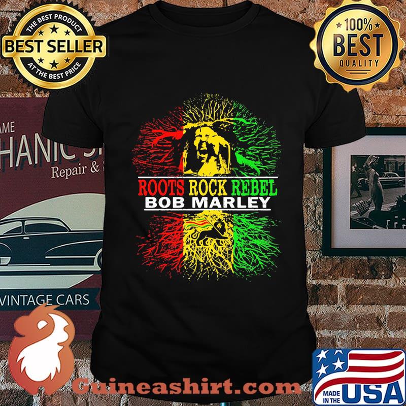 Bob marley roots rock rebel juneteenth black lives matter tree shirt