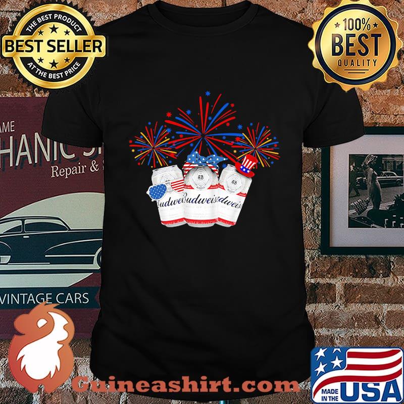 Budweiser beer firework america 4th of july independence day shirt