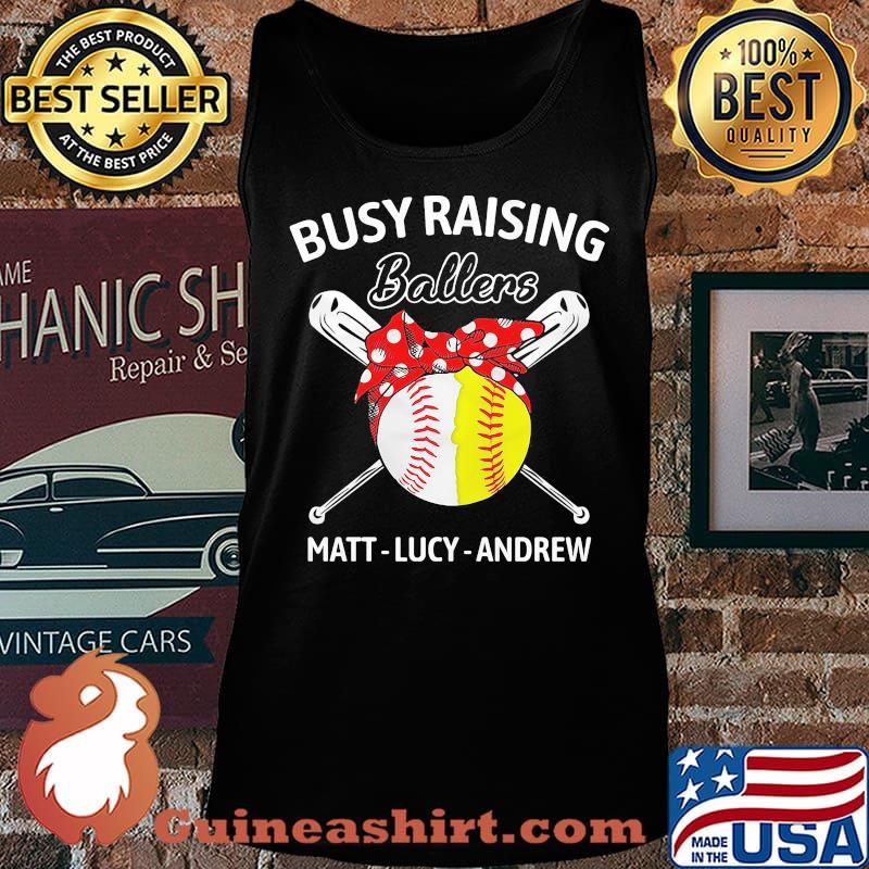 Busy raising ballers matt lucy andrew baseball and softball s Tank top