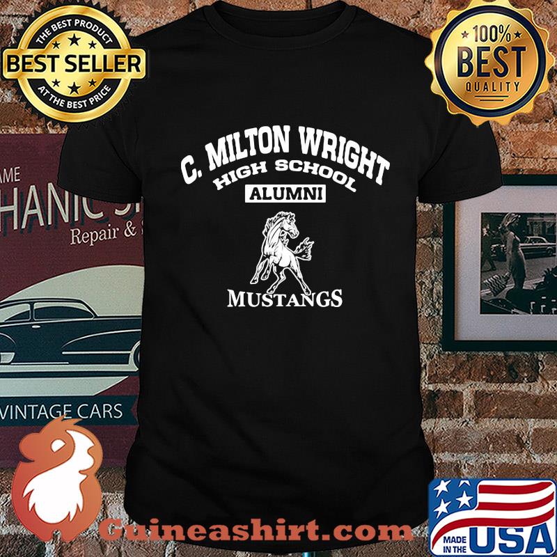 C. Milton wright high school alumni mustangs horse shirt