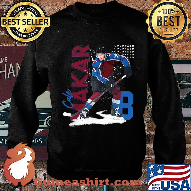 Cale makar 8 colorado ice hockey defenceman player s Sweater