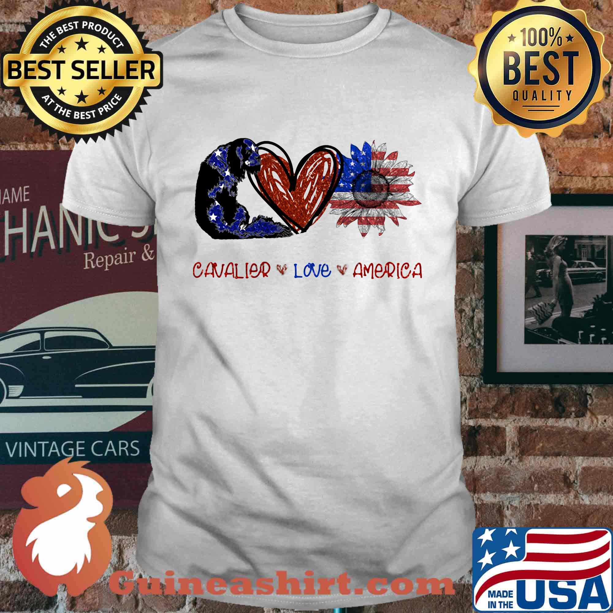 Cavalier love america 4th of july independence day shirt
