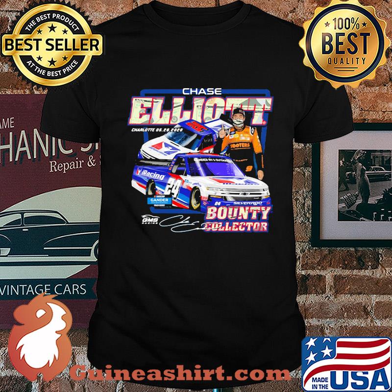 Chase elliott charlotte bounty collector signature shirt